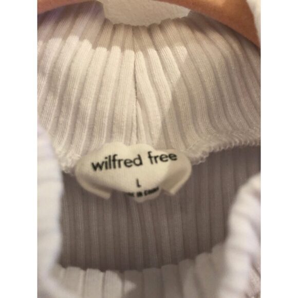 Wilfred Mock Turtleneck Ribbed Tank Sz L - Picture 3 of 3